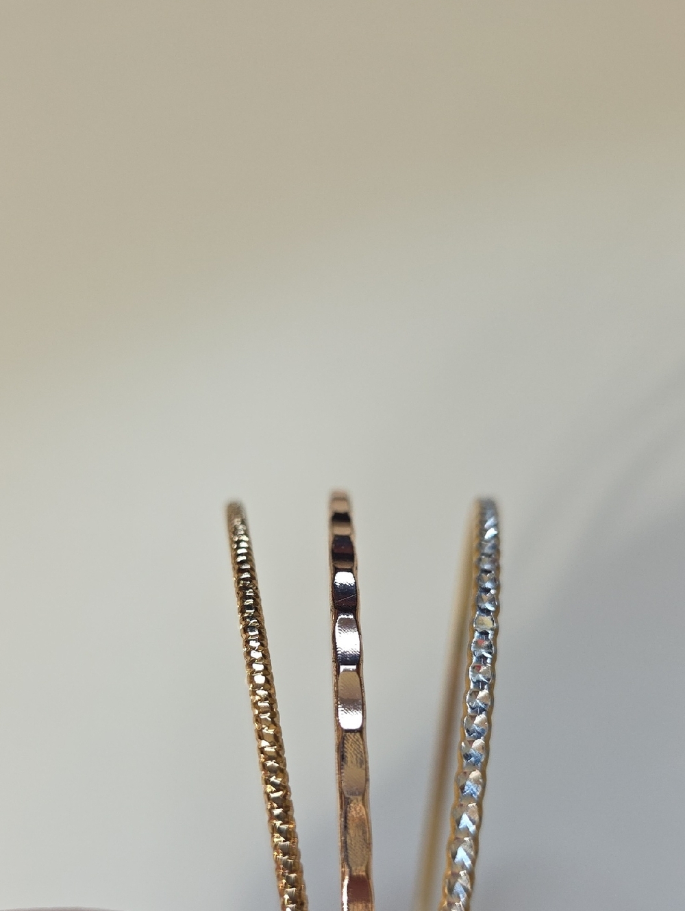 Gold Tone Multi-Stack Bangle Bracelet Set - Picture 3 of 6
